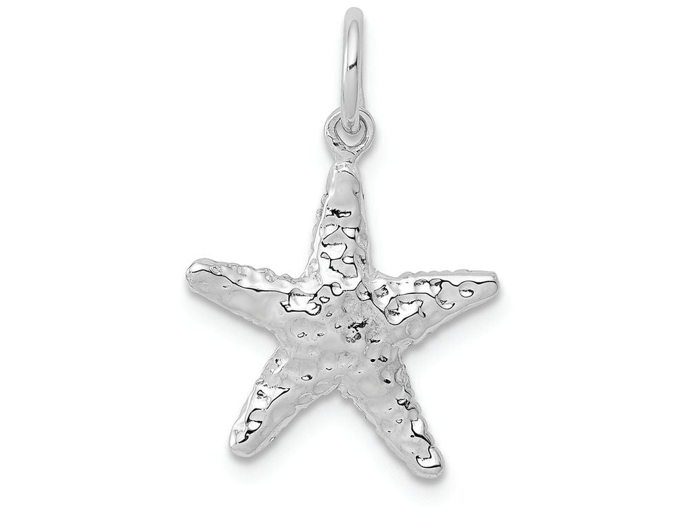 FJC Finejewelers 14k White Gold Polished 3d Starfish Charm