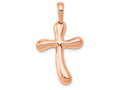 FJC Finejewelers 14k Rose Gold Freeform Cross Charm