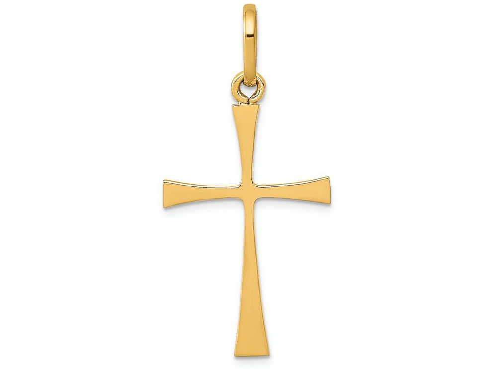 FJC Finejewelers 14k Yellow Gold Polished Cross Charm