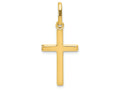 FJC Finejewelers 14k Yellow Gold Hollow Cross Charm