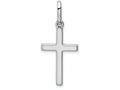FJC Finejewelers 14k White Gold Hollow Cross Charm