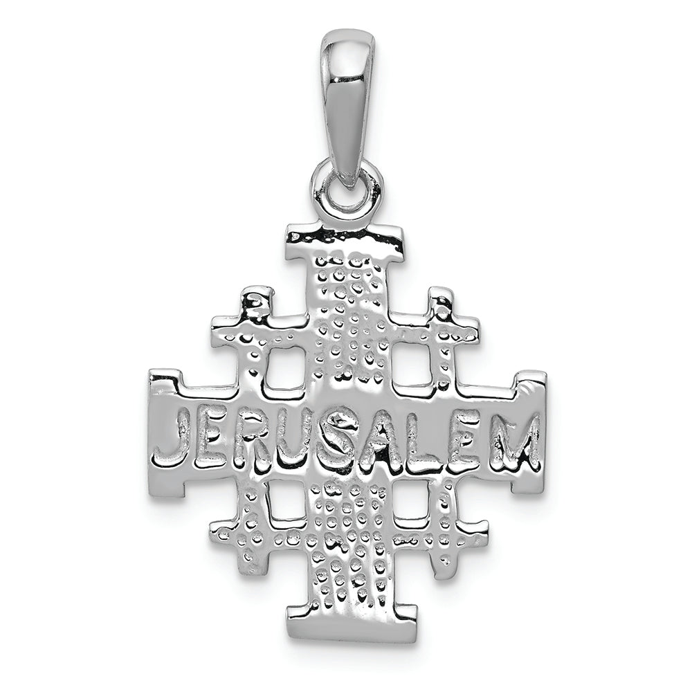 FJC Finejewelers 14k White Gold Jerusalem Cross Charm