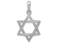 FJC Finejewelers 14k White Gold Star Of David Charm