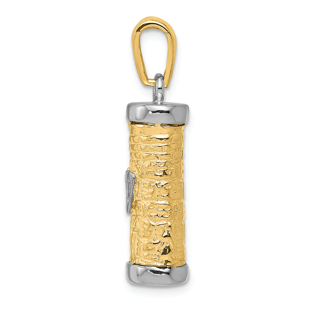 FJC Finejewelers 14k Two-tone Gold Mezuzah Charm