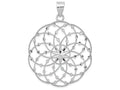 FJC Finejewelers 14k White Gold Bright Cut Sphere Charm