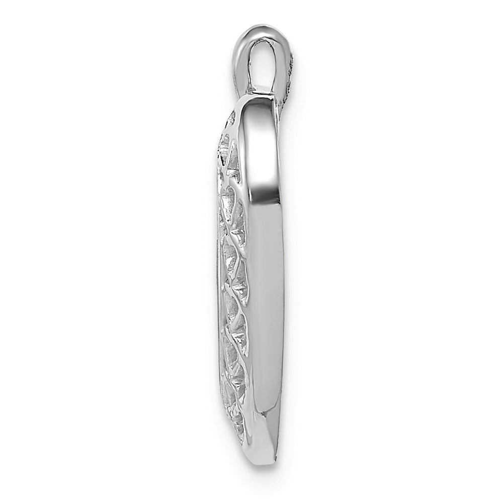 FJC Finejewelers 14k White Gold Heart Charm