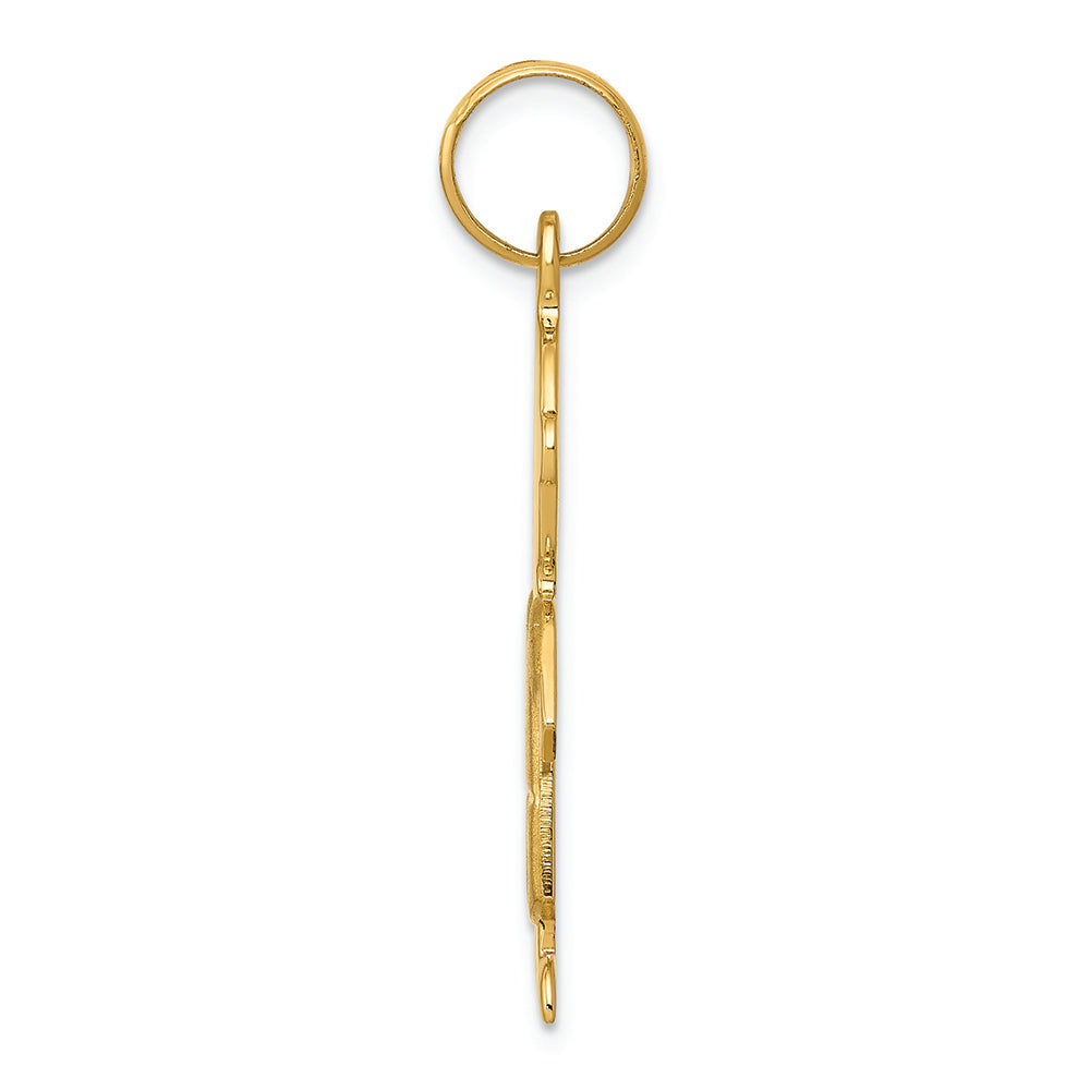 FJC Finejewelers 14k Yellow Gold Satin Boy Charm
