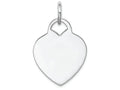FJC Finejewelers 14k White Gold Heart Disc Charm