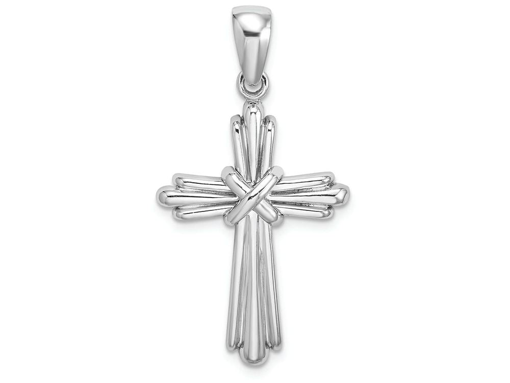 FJC Finejewelers 14k White Gold Passion Cross Charm