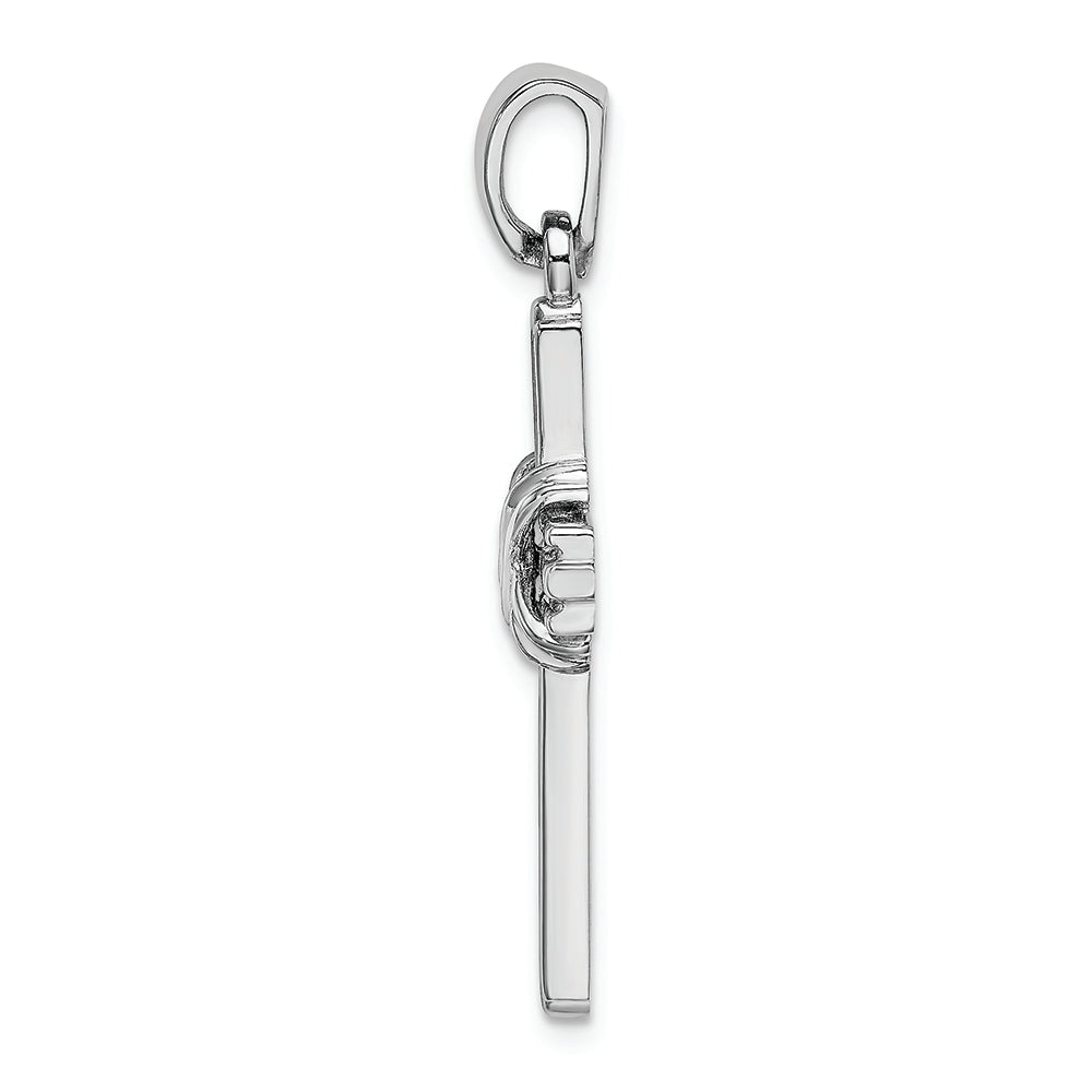 FJC Finejewelers 14k White Gold Passion Cross Charm