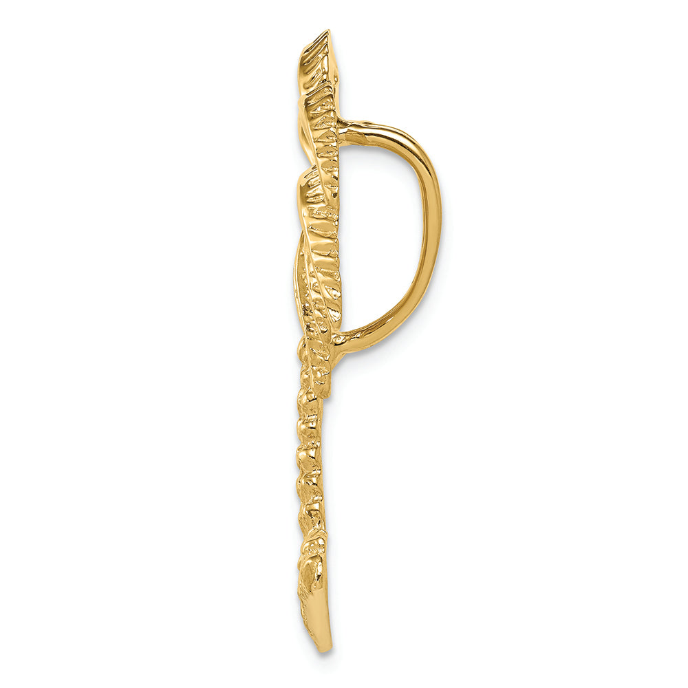 FJC Finejewelers 14k Yellow Gold Palm Tree Slide Charm