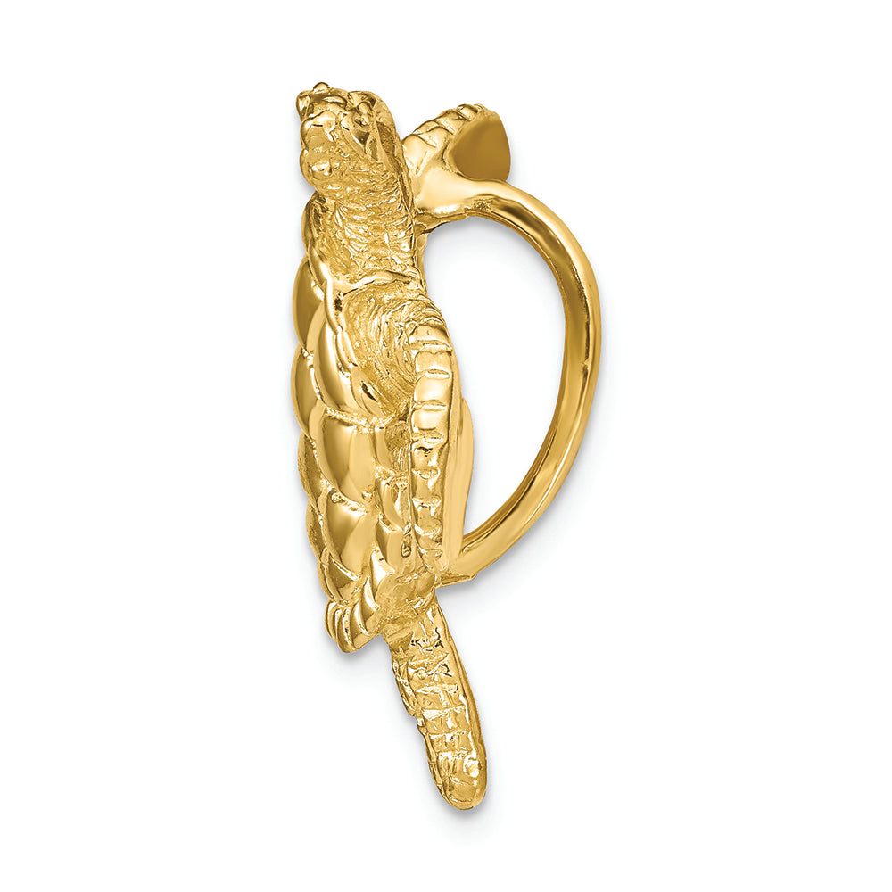 FJC Finejewelers 14k Yellow Gold Sea Turtle Slide Charm