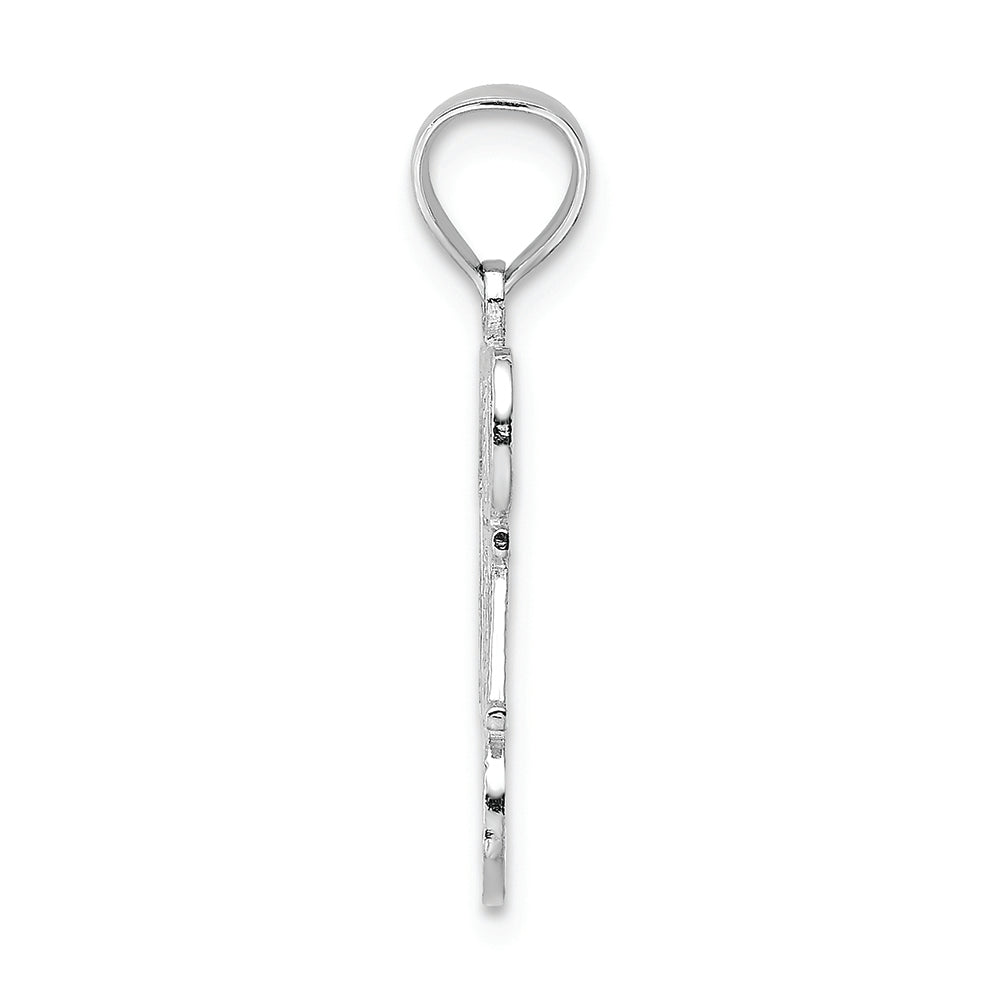 FJC Finejewelers 14k White Gold #1 Dad Charm