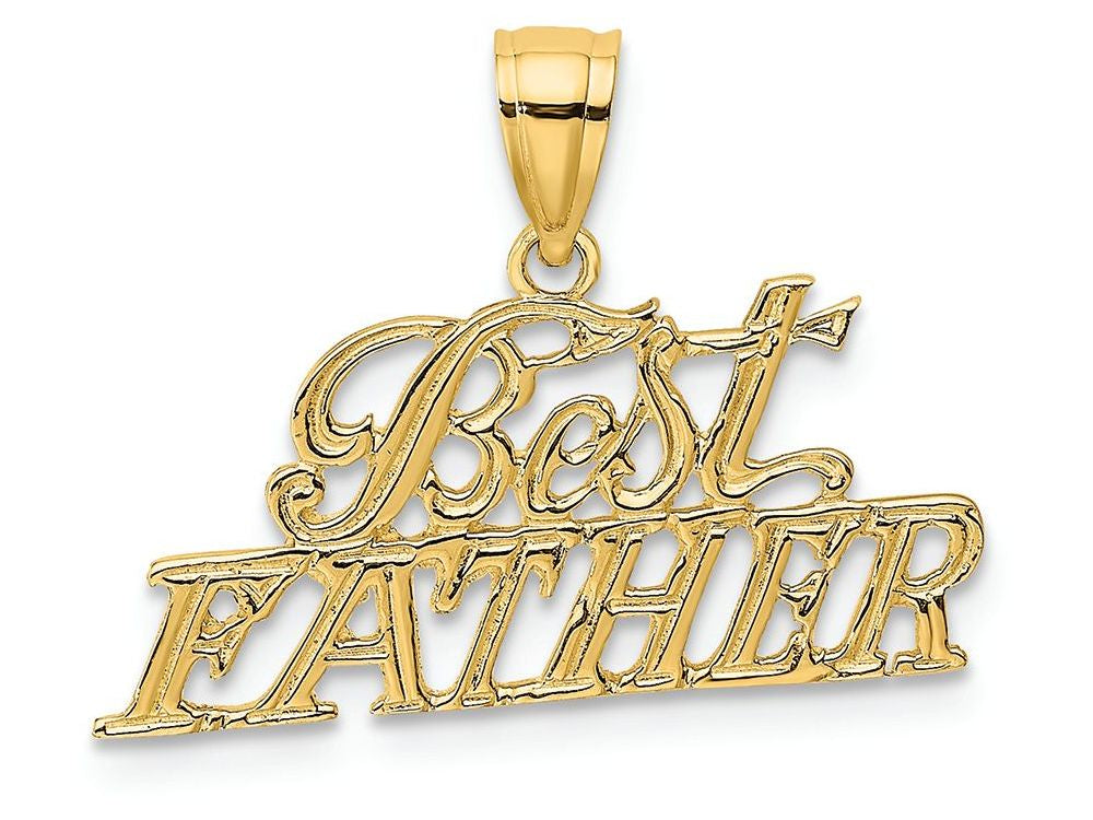 FJC Finejewelers 14k Yellow Gold Best Father Charm