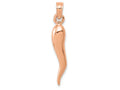 FJC Finejewelers 14k Rose Gold 3d Italian Horn Charm