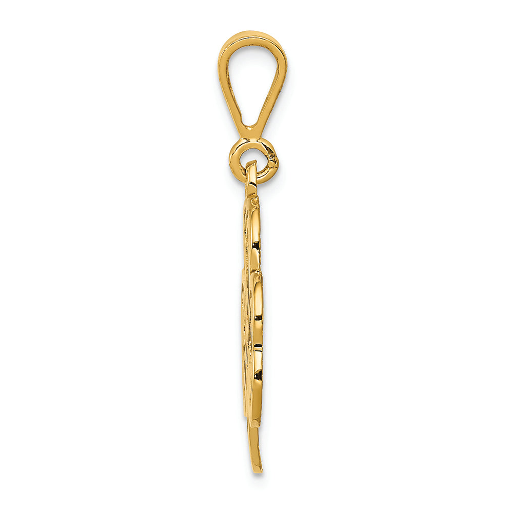 FJC Finejewelers 14k Yellow Gold Trinity Clover Charm