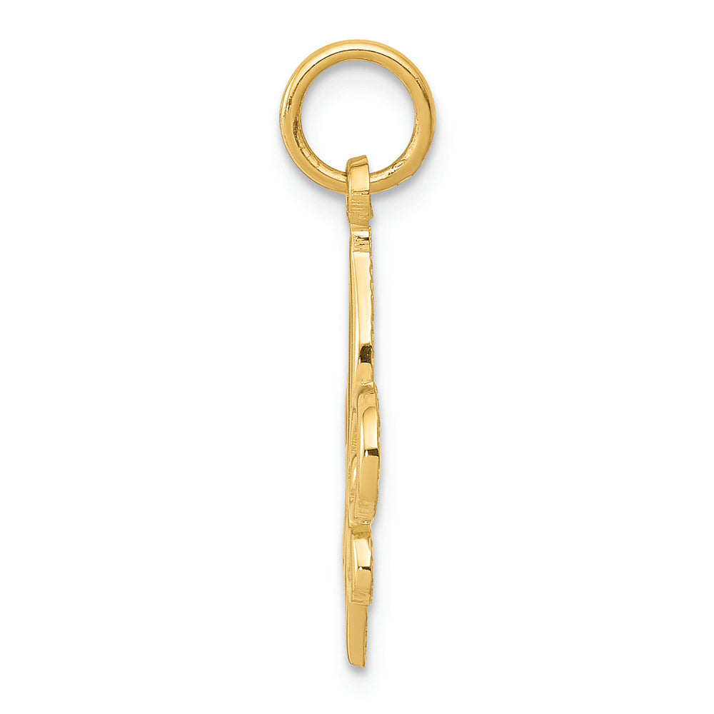 FJC Finejewelers 14k Yellow Gold Fleur De Lis Charm