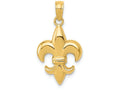 FJC Finejewelers 14k Yellow Gold Small Fleur-de-lis Charm