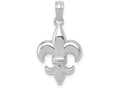 FJC Finejewelers 14k White Gold White Small Fleur-de-lis Charm