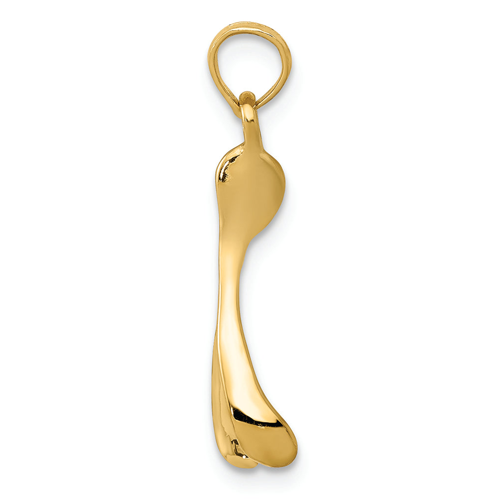 FJC Finejewelers 14k Yellow Gold Wishbone Charm