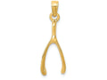 FJC Finejewelers 14k Yellow Gold Wishbone Charm