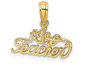 FJC Finejewelers 14k Yellow Gold #1 Teacher Charm