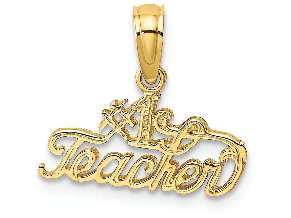 FJC Finejewelers 14k Yellow Gold #1 Teacher Charm