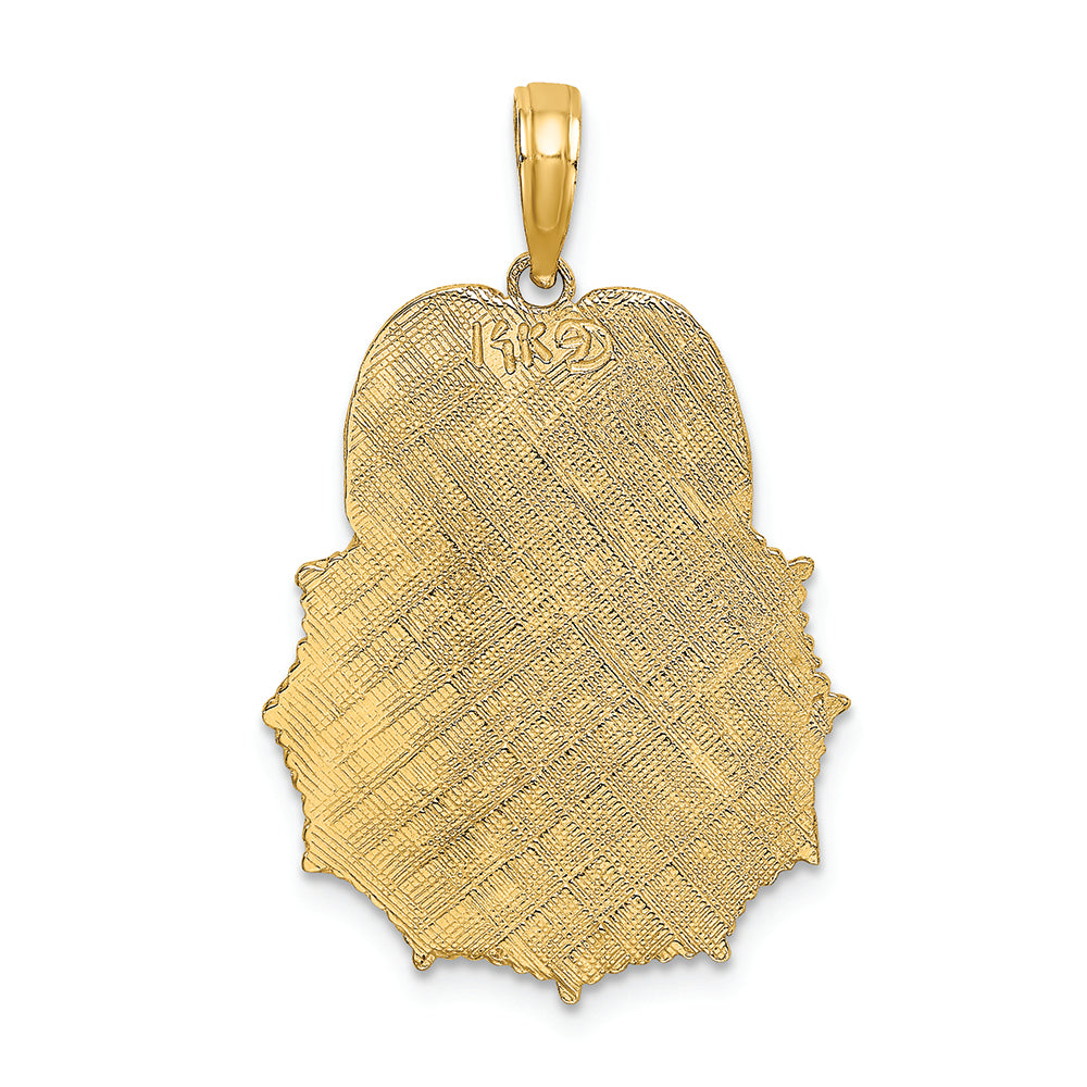 FJC Finejewelers 14k Yellow Gold Fireman Fire Dept Badge Charm