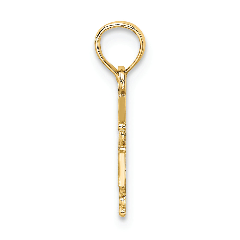 FJC Finejewelers 14k Yellow Gold Rn Caduceus Charm
