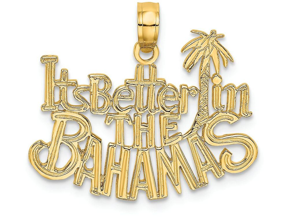 FJC Finejewelers 14k Yellow Gold It's Better In The Bahamas Charm