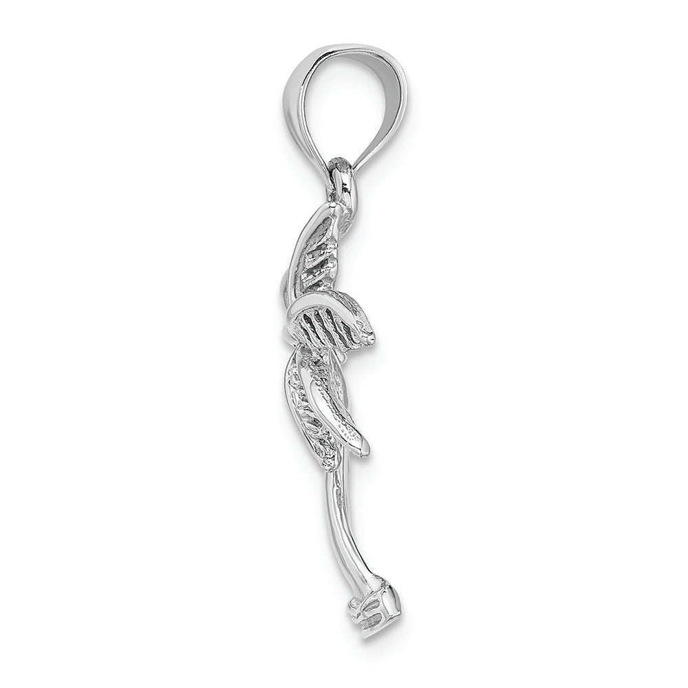 FJC Finejewelers 14k White Gold White Palm Tree with Palms Trunk Charm