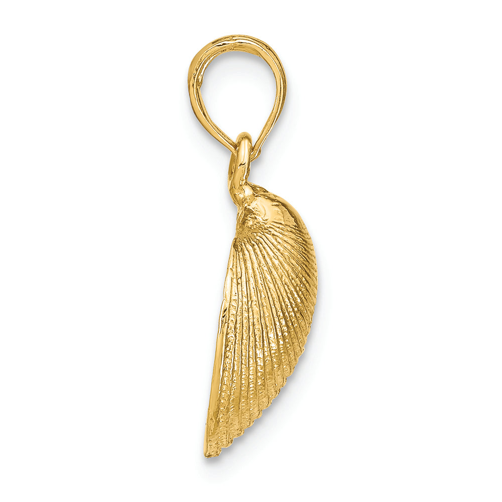 FJC Finejewelers 14k Yellow Gold Medium Clam Shell Charm