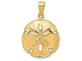 FJC Finejewelers 14k Yellow Gold Sand Dollar Charm