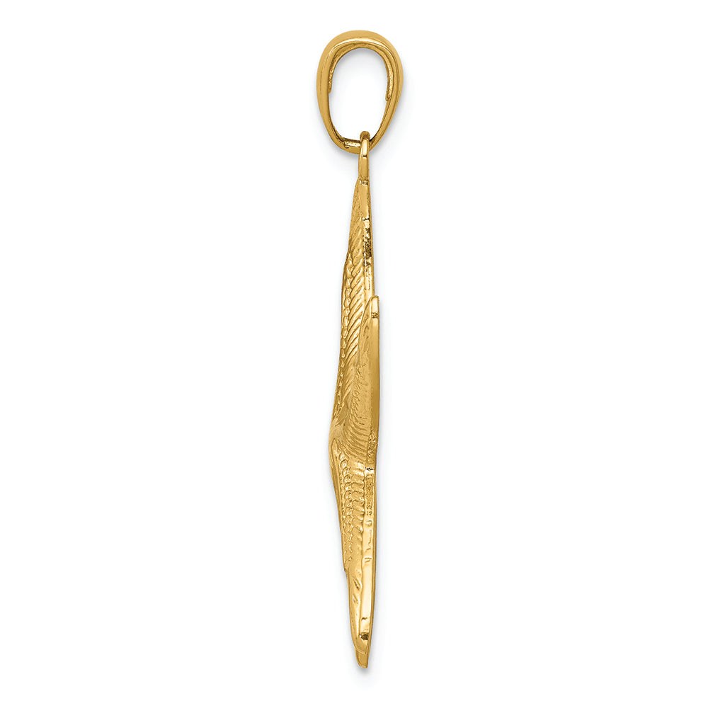 FJC Finejewelers 14k Yellow Gold Bright Cut Starfish Charm