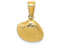 FJC Finejewelers 14k Yellow Gold Small Clam Shell Charm