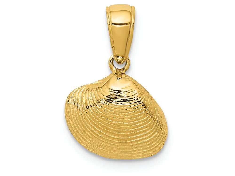 FJC Finejewelers 14k Yellow Gold Small Clam Shell Charm