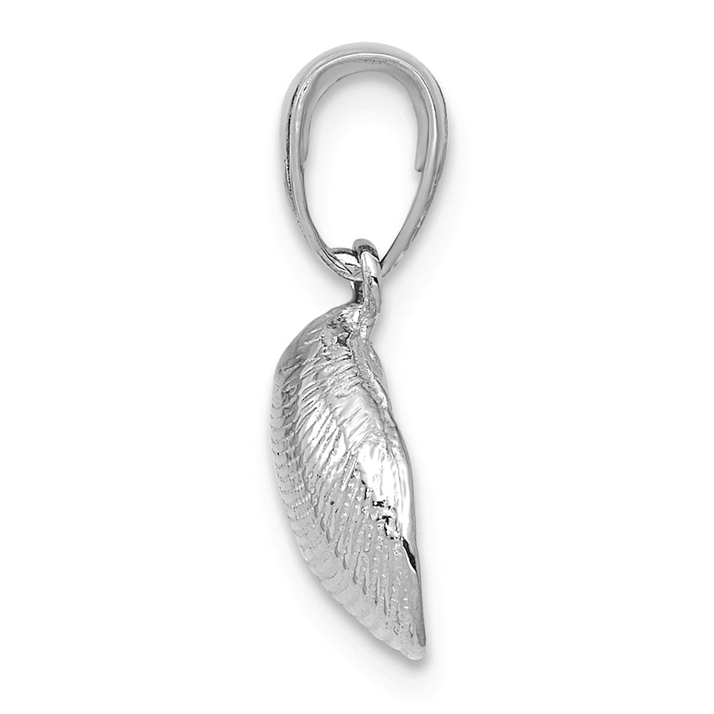 FJC Finejewelers 14k White Gold Small Clam Shell Charm