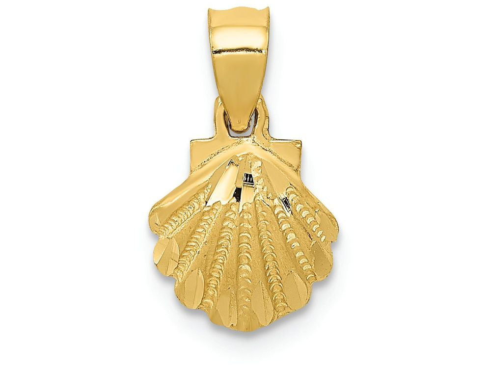 FJC Finejewelers 14k Yellow Gold Scallop Shell Charm