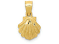 FJC Finejewelers 14k Yellow Gold Scallop Shell Charm