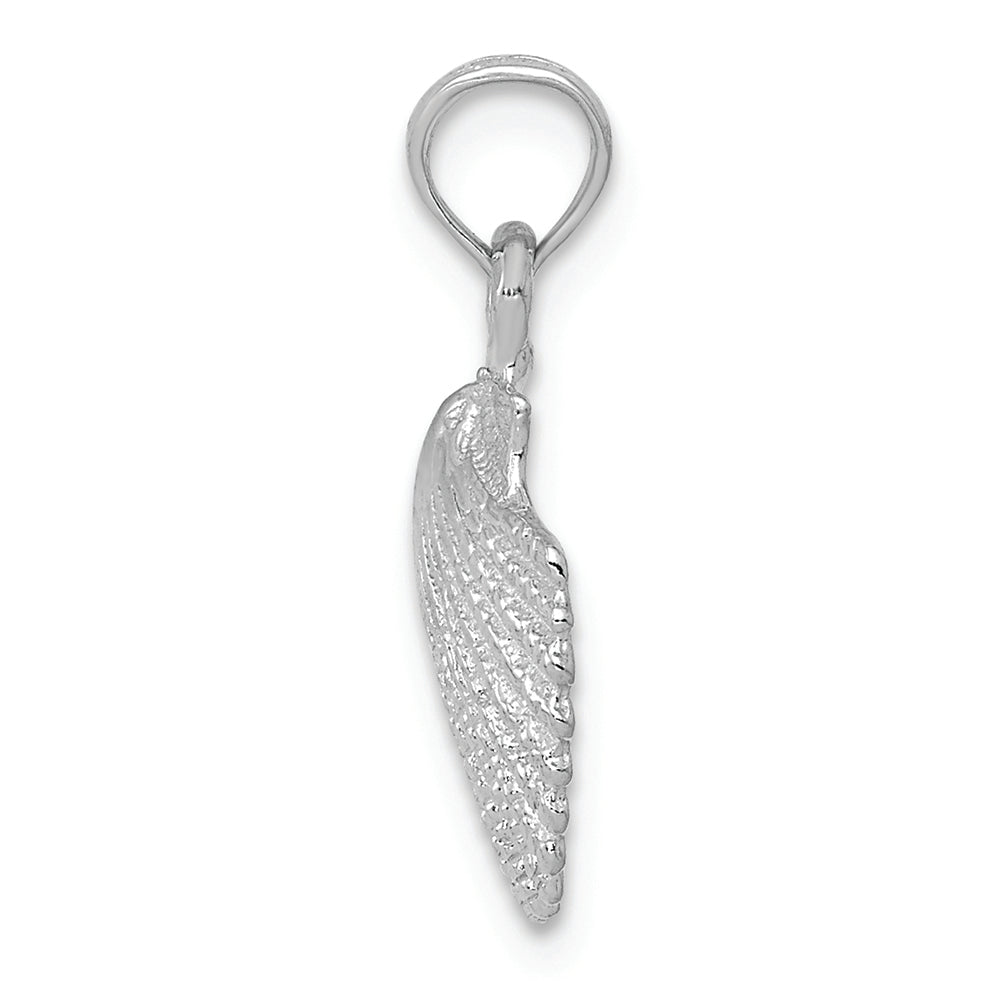 FJC Finejewelers 14k White Gold Scallop Shell Charm