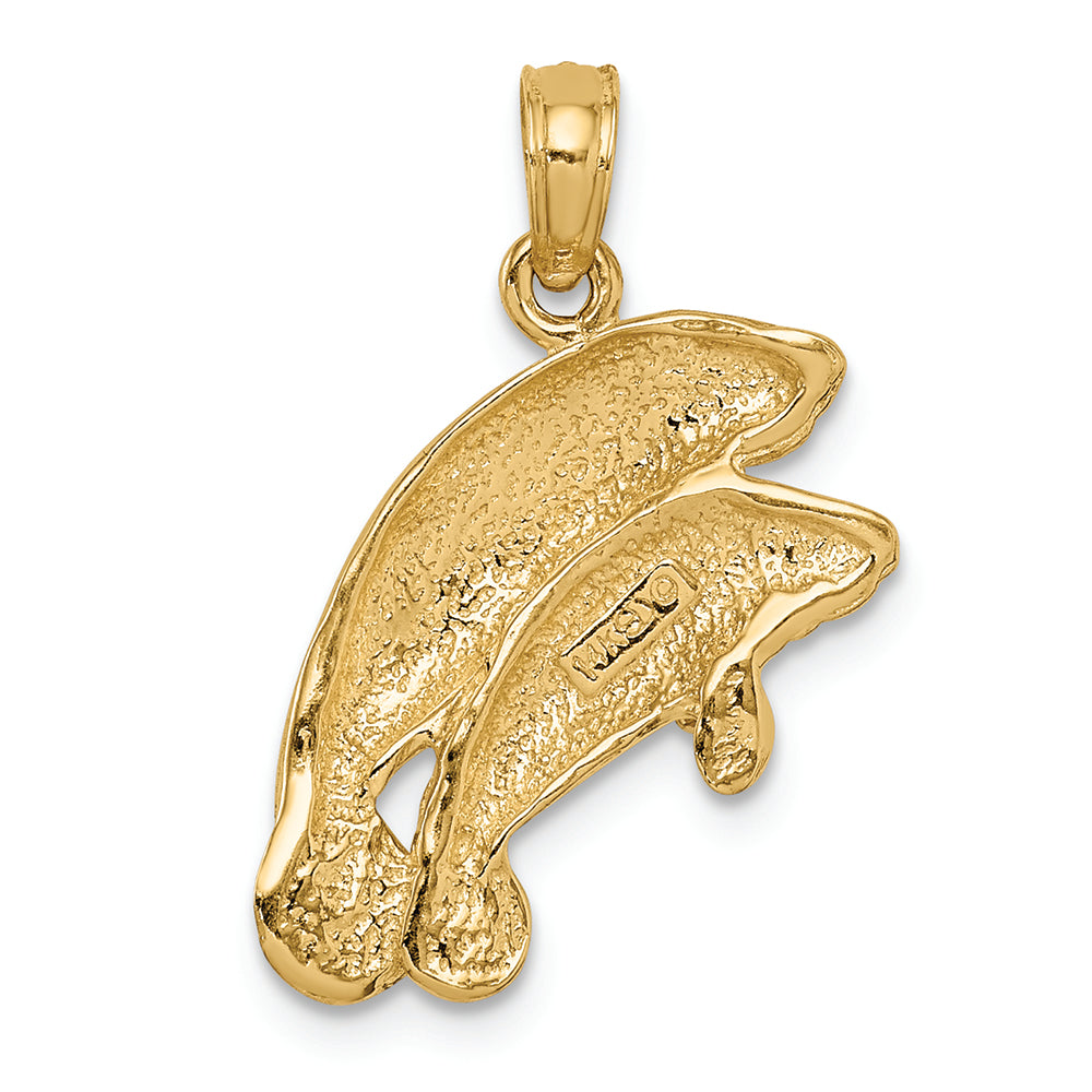 FJC Finejewelers 14k Yellow Gold Double Manatee Charm