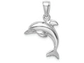 FJC Finejewelers 14k White Gold White Dolphin Jumping Charm