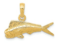 FJC Finejewelers 14k Yellow Gold Mahi Mahi Fish Charm