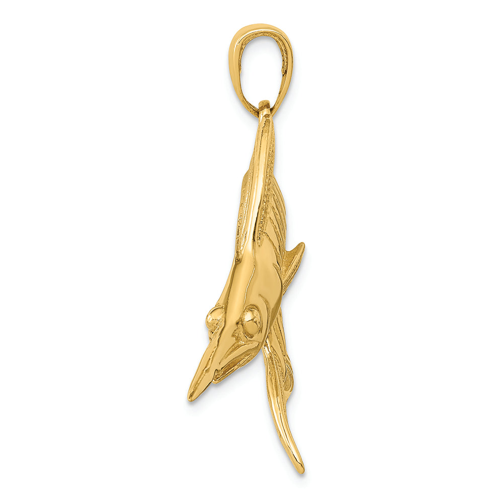 FJC Finejewelers 14k Yellow Gold Marlin Charm