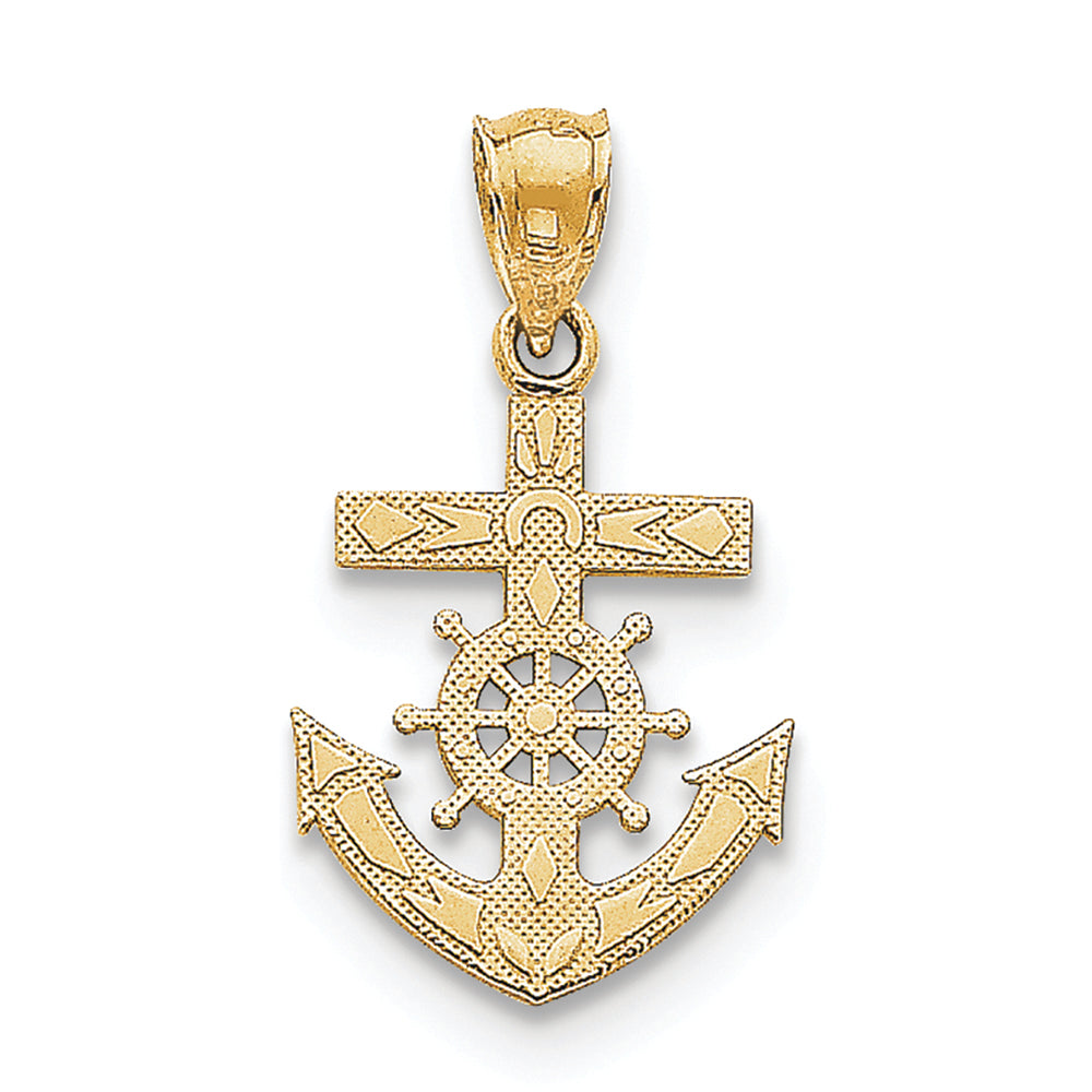 FJC Finejewelers 14k Yellow Gold Mariner's Cross Charm