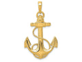FJC Finejewelers 14k Yellow Gold Anchor with Rope Charm