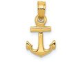 FJC Finejewelers 14k Yellow Gold Mini Anchor Charm