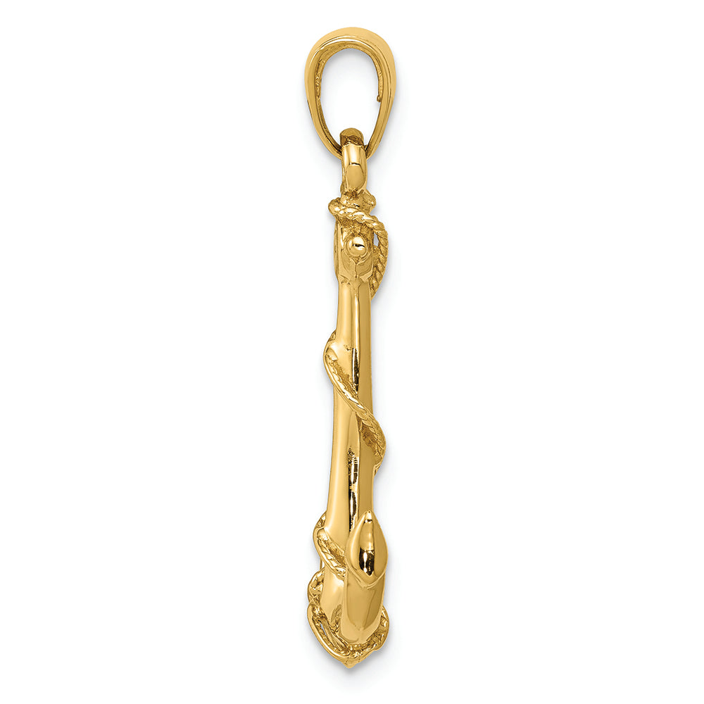 FJC Finejewelers 14k Yellow Gold Anchor with Rope Charm