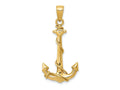 FJC Finejewelers 14k Yellow Gold Anchor with Rope Charm