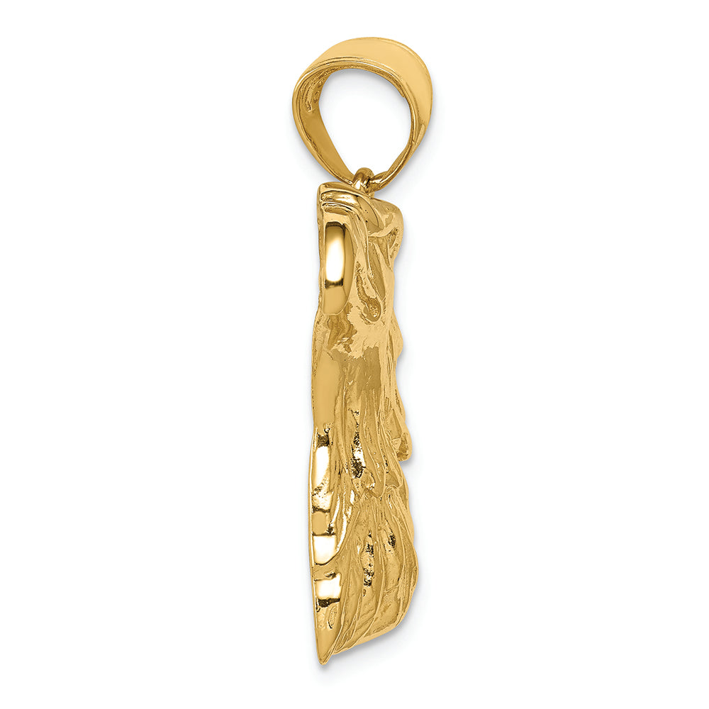 FJC Finejewelers 14k Yellow Gold Eagle Head Charm